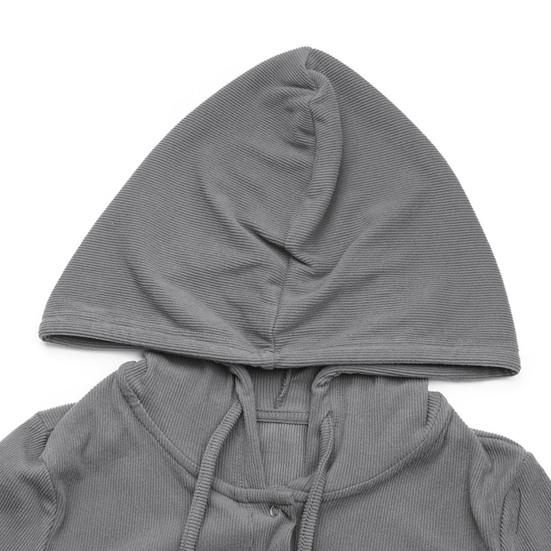 Боди для женщин Сексуальный облегающий с длинным рукавом Худи Топы V-образный вырез Пуловер Повседневные рубчатые худи