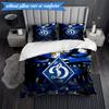 3PCS Dynamo Moscow Football Club Bedding Set 2D Printing (Includes 1 Duvet Cover + 2 Pillowcases Coreless), Bedroom decor,Fan gift