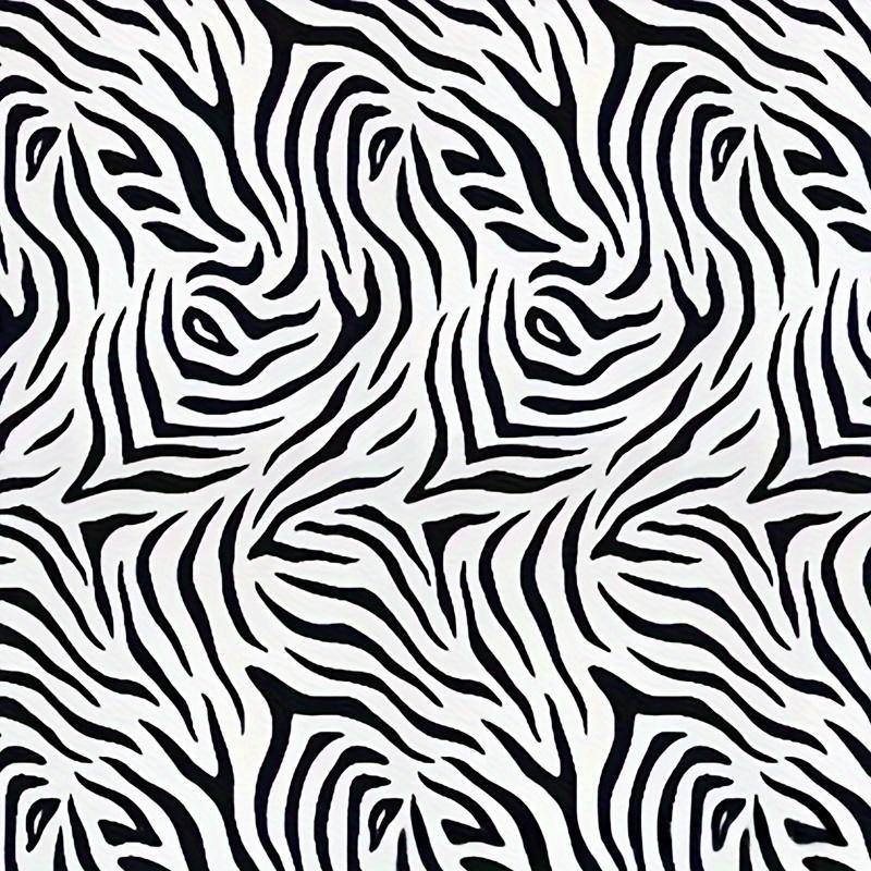 1 Roll Self-Adhesive Wallpaper Zebra Stripes Pattern Contact Paper Peel and Stick Waterproof Removable Living Room Kitchen Bedroom Dormitory Wallpaper