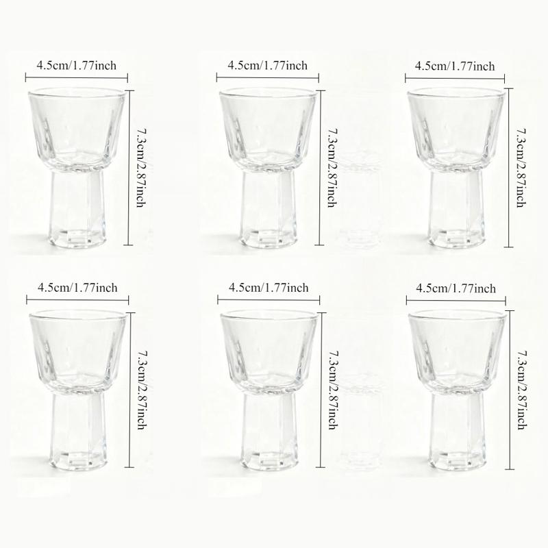 15ml/20ml Exquisite Juice Beverage Cup Luxury Thick Bottomed Cocktail Glass Party Transparent Whiskey Cup Brandy Liqueur Glass