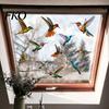 Window Bird Guard Hummingbird Clings, Protection Decals, Removable PVC Anti-Collision Static Stickers Strike Deterrent for Glass Doors And Windows,
