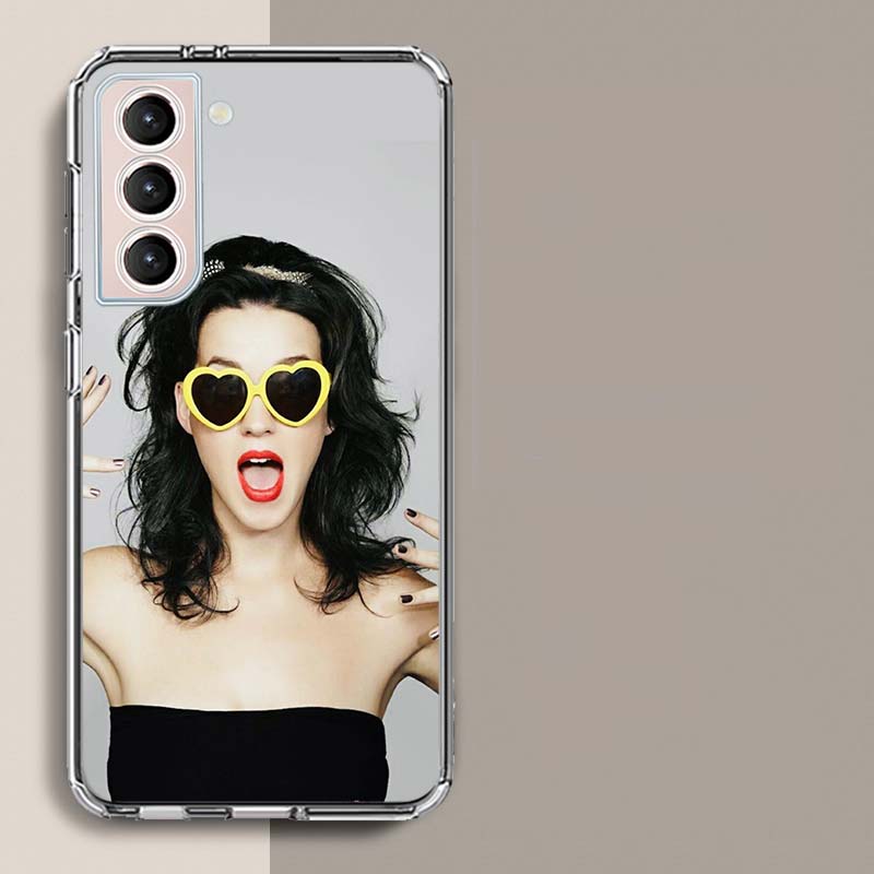 Чехол для телефона певицы К-Кэти Перри Для Samsung Galaxy S25 Edge S24 S23 FE S21 S20 S10 Plus S22 S26 Ultra Чехол Прозрачные Чехлы ТПУ Capa