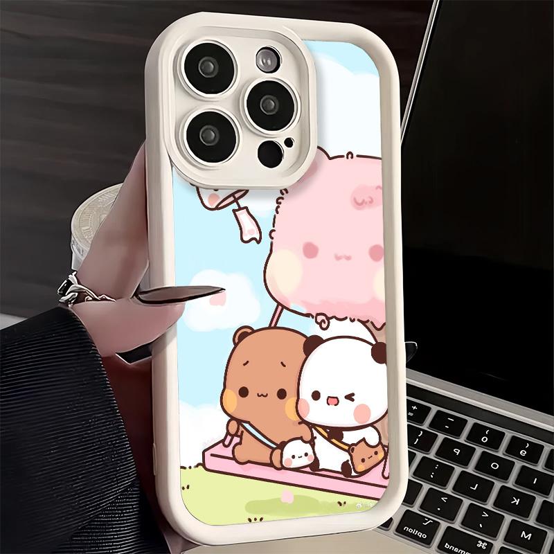Чехол для телефона iPhone 17 Air 16E 15 16 Pro Max Bubu Dudu Мультяшный Милый Чехол 14 Plus 13 12 Mini Мягкий Силиконовый Fundas