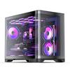 Корпус ПК AsiaHorse Micro-ATX, закаленное стекло с полным обзором 180°, двухкамерный Mid-Tower, поддержка радиатора 360 мм, поддержка 9 вентиляторов, порты USB 3.0, RTX 50
