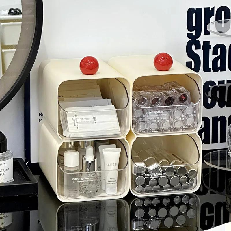 Креативный минималистский стиль ящик для хранения с ящиками настольная помада разные предметы сортировочная коробка косметика коробка для хранения подарок