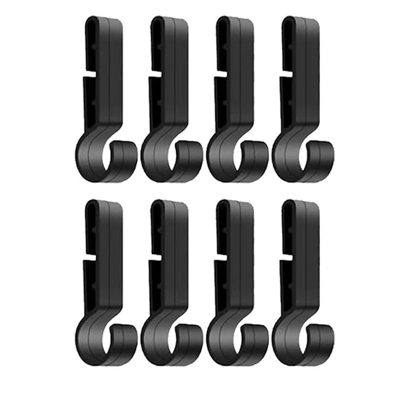 4-20 Pieces Helmet Headlight Hooks - Black ABS Plastic Headlamp Clips for Various Hard Hat, Working Secure Helmet Accessories