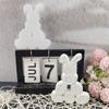 2025 Easter Egg Pile Bunny Mould Easter Rabbit Ornament Mold DIY Crystal Gypsum Plaster Epoxy Resin Mold Home Decoration