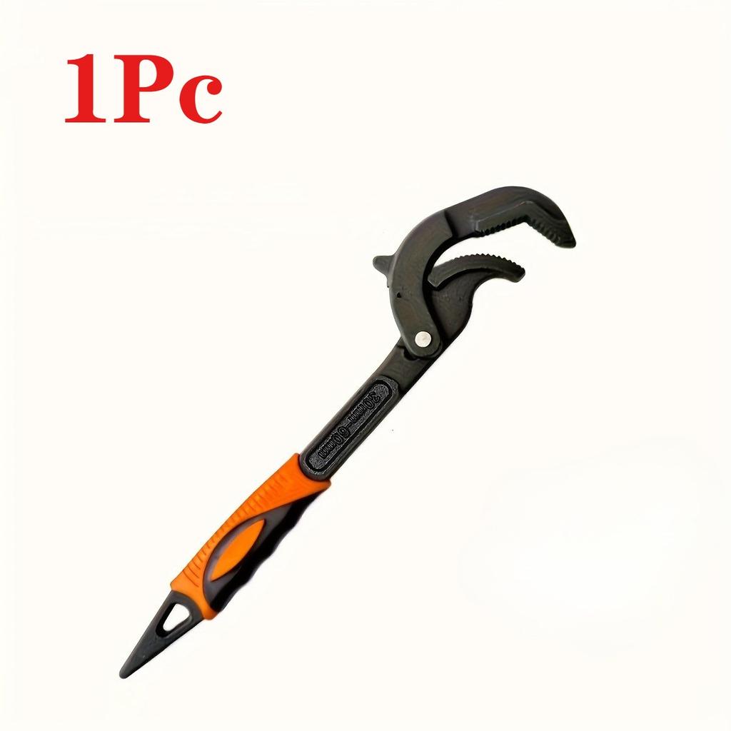 Регулируемый торцевой трубный ключ, универсальный ключ с заостренным хвостом и конструкцией автофиксации, многоцелевой инструмент для быстрой починки труб