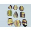 266Cts. Natural Rainbow Fluorite Mix Cabochon Loose Gemstone 09 Pcs Lot C-920