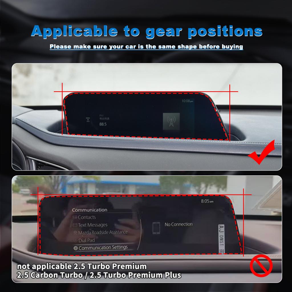 Gear Shift Collar for Mazda CX30 2020-2024 Interior Protective Film Anti-Scratch TPU