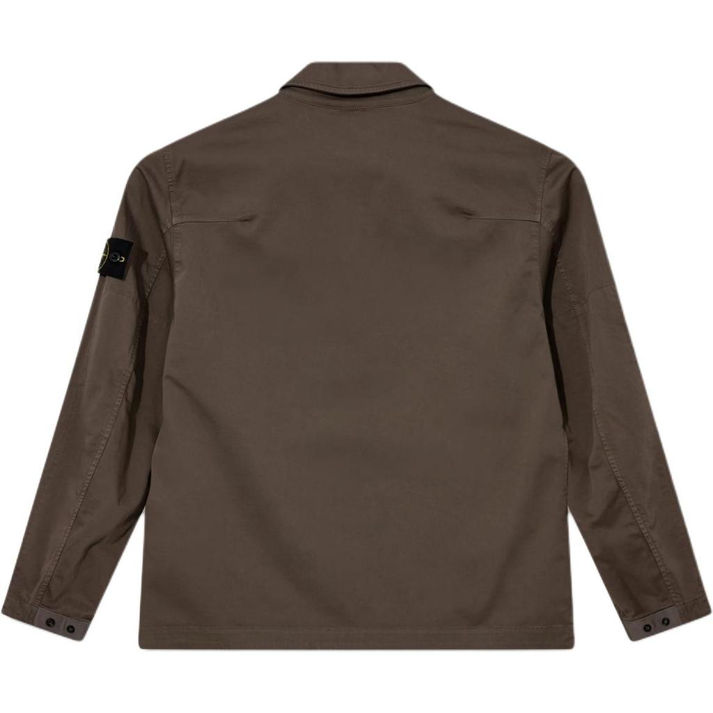STONE ISLAND Overshirts Walnut Men Outerwear Brown 811512808-V0075