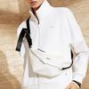 Anta Plain Logo Print Zip Stand Collar Jacket Women Jacket White 162237724-1