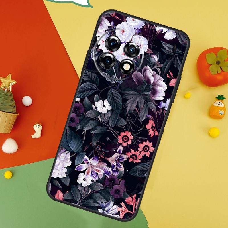 Ночной Цветочный Задний Чехол Для OnePlus 15 13R 13 13T 12 12R 11 10 10T 8T Nord CE 5 2 3 4 Lite N20 N30 Обложка