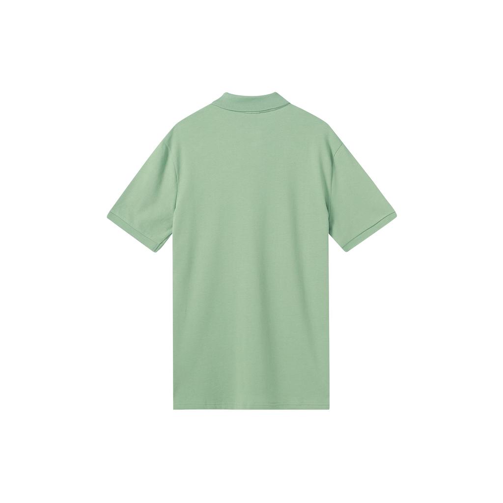 Nike Sportswear Solid Color Logo Polo Shirt Men Tops Matcha-Green 909747-006