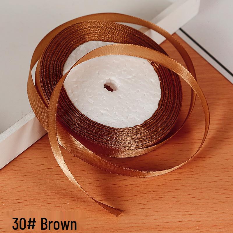 1 см атласная лента для украшения подарочной коробки и бантов, специальная для трансграничной торговли