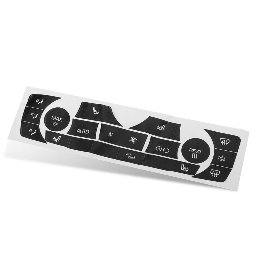 Decal Auto Car Button Sticker AC Climate Control Replacement Repair Kit