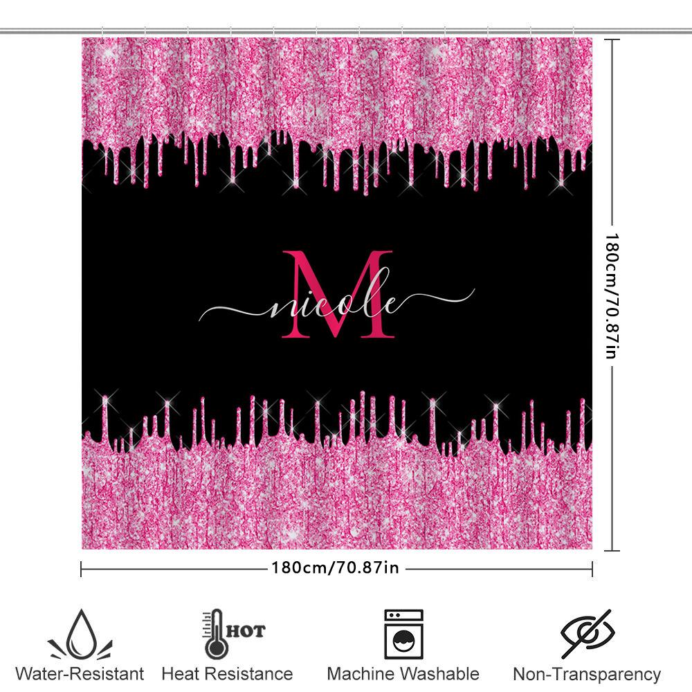 Seashell Shower Curtain Waterproof Bath Decorative Print Fabric For Bathroom Accessories Neutral Tone