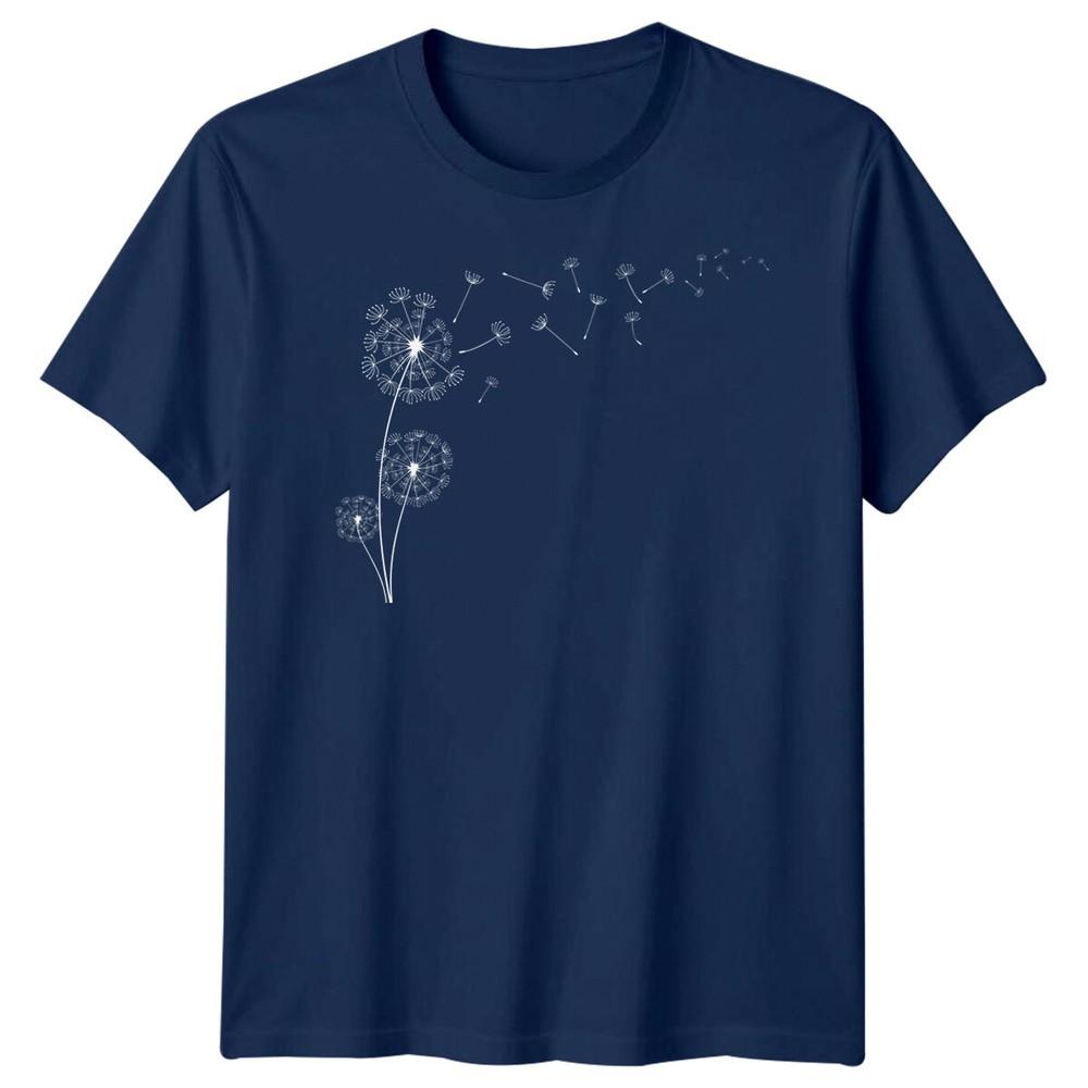 Dandelion Flowers Plants Mens T-Shirt Womens Tee Graphic Unisex Top
