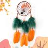 Hand-woven Colorful Feathers Wind Chimes Dream Catcher Bohemian Living Room Bedroom Hanging Ornaments Festival Gifts Home Decor