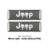 Car Trunk Body Sticker Aluminum Alloy Emblem Auto Stickers For Jeep Cherokee Wrangler JK Gladiator Compass Renegade Patriot AJT1