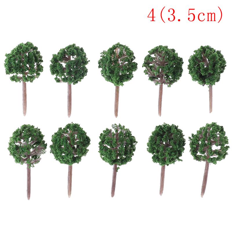 20 Pcs Shrub Vegetation Military Scene Sand Table Landscape Tree Model Deor