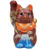 Kutani Ware 14cm Right Celebrating Good Fortune and Model Maneki-neko Figurine, Tall, Hand, Wealth, No. 4, Fuji, K9-1540