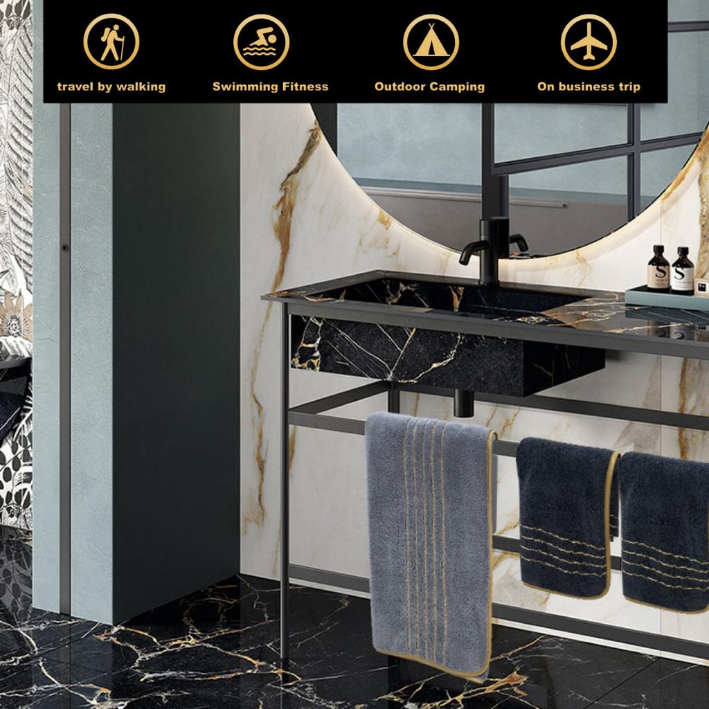 3PC,Coral Fleece Towel, Household Towel, Dry Hair Towel, Headscarf, Thick Towel, Absorbent, Soft, Bath Towel