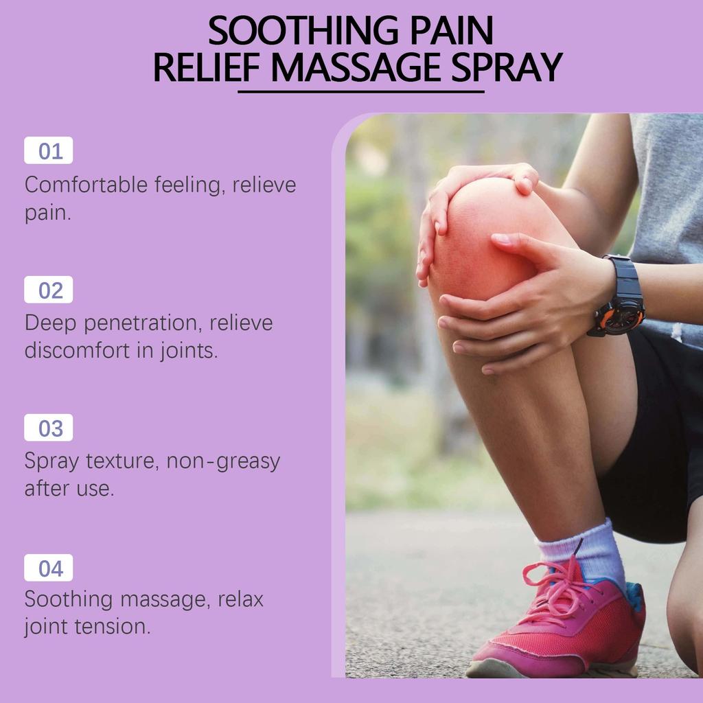 Спрей для снятия боли и массажа Успокаивающий спрей Уход за дискомфортом в суставах Активирующий массажный спрей Спрей для снятия боли в коленных суставах(100мл