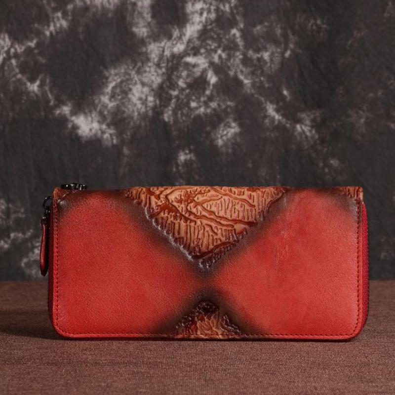 Johnature Ретро женский кошелек из воловьей кожи с держателем для карточек для отдыха ручной работы из натуральной кожи, длинные кошельки-клатчи, кошелек для телефона