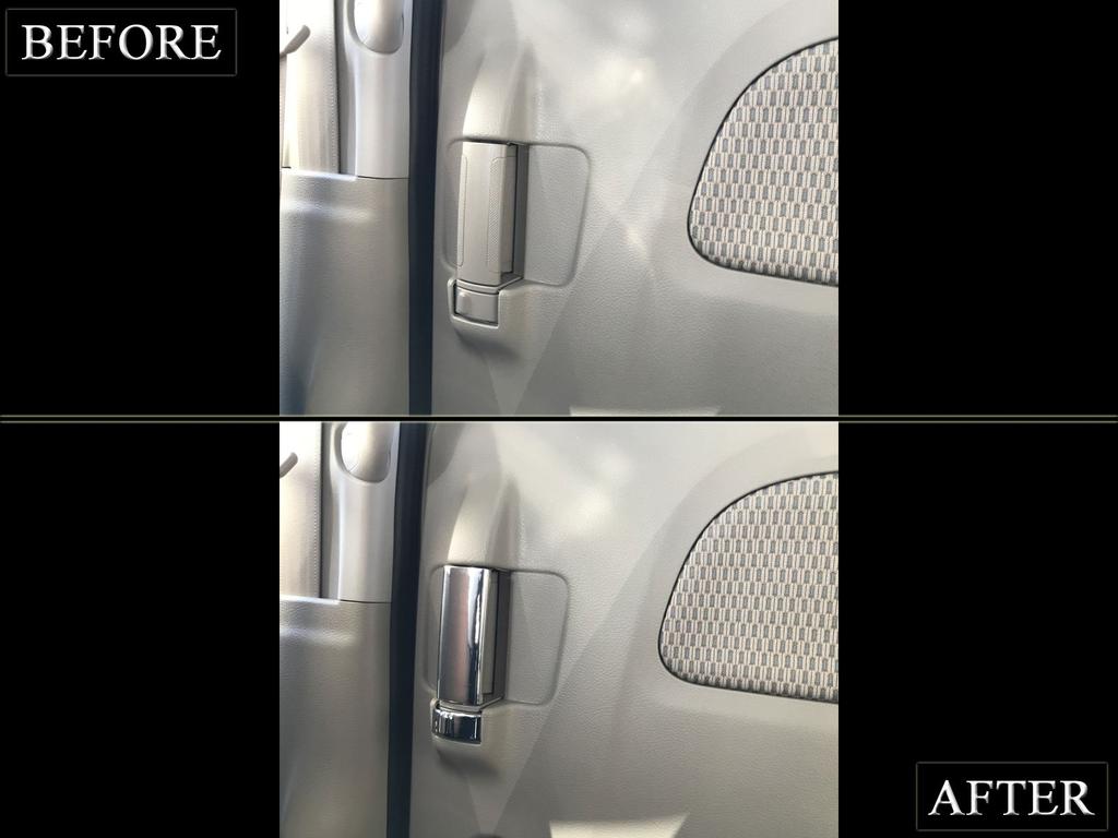 BRIGHTZ Chrome Inner Sliding Door Handle Covers for Minicab Van DS17V Compatible with DS and 17 Minicab Vans (2-Piece Set) (INS-DHC-010-2PC) - DS17,