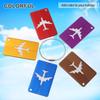 Baggage Aluminium Reusable Metal Travel Luggage Tags Suitcase Labels Labels with Ropes Bag Tag