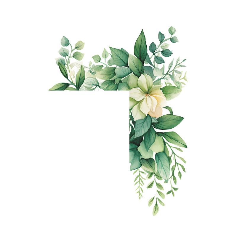 Leaf Green Plant Switch Wall Sticker PVC Removable Wide Application DIY Flower Leaf Switch Wall Sticker Home Decoration Decal