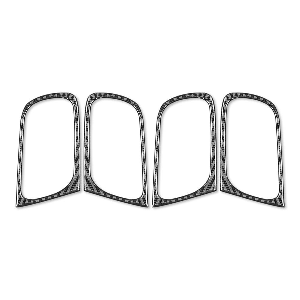4x Carbon Fiber Interior Door Handle Cover Trim Frame For Infiniti G37 2007-2013