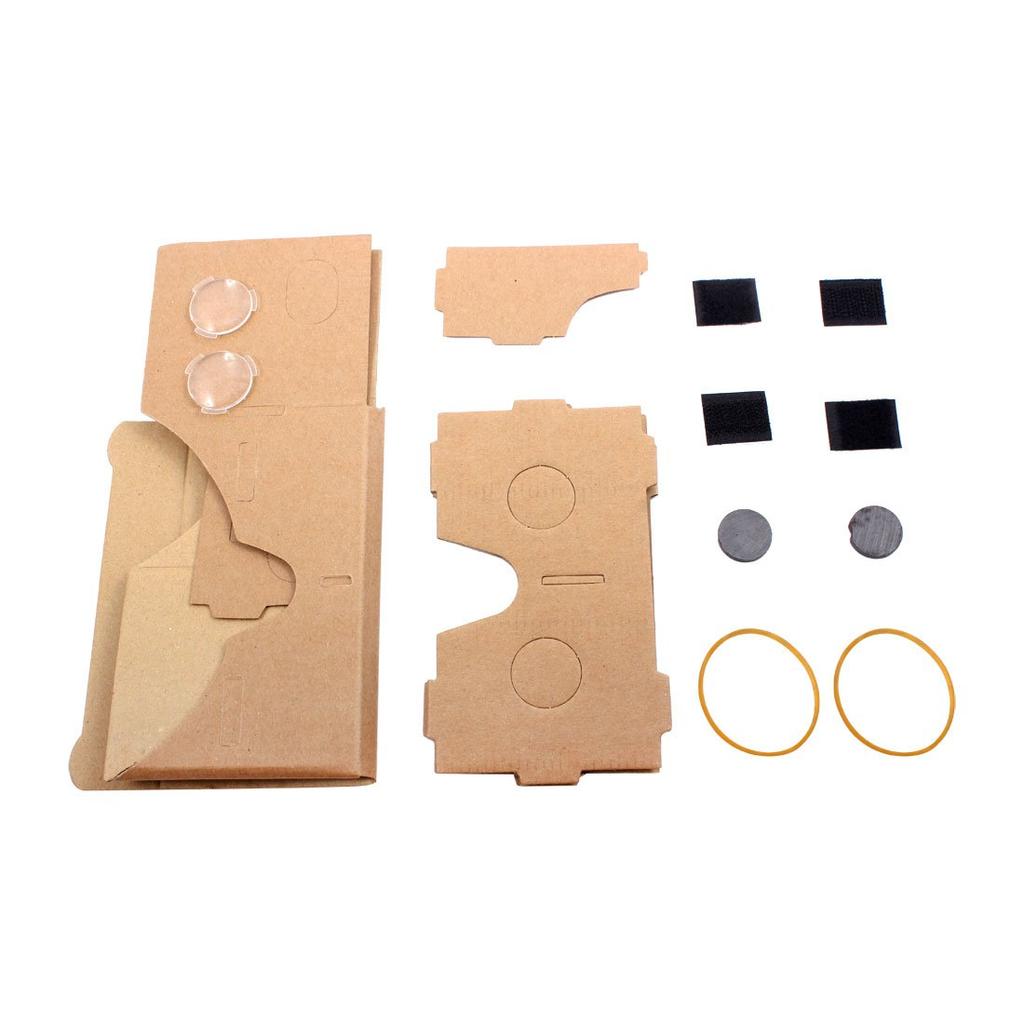 Uxcell Smartphone Cardboard Kit DIY 3D VR Виртуальная реальность Очки для просмотра на бумаге 15 см 2 шт.