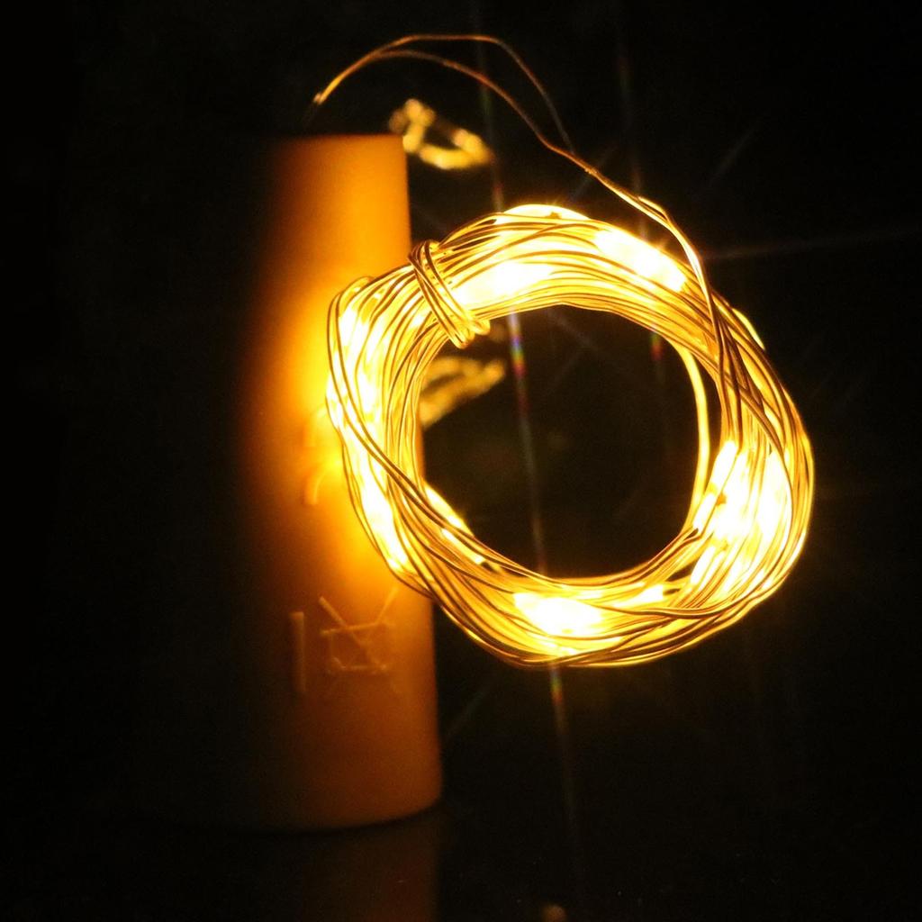 Светодиодные гирлянды для бутылок в форме пробки для рождественской свадьбы