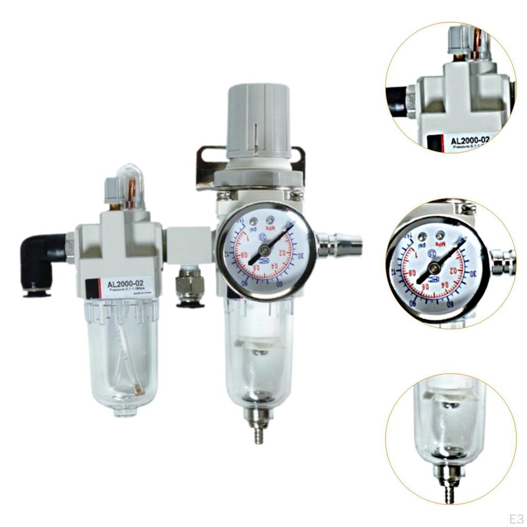 Oil Water Separator Auto Repair Equipment with Pressure Gauge Filter Parts Tire Dismounting