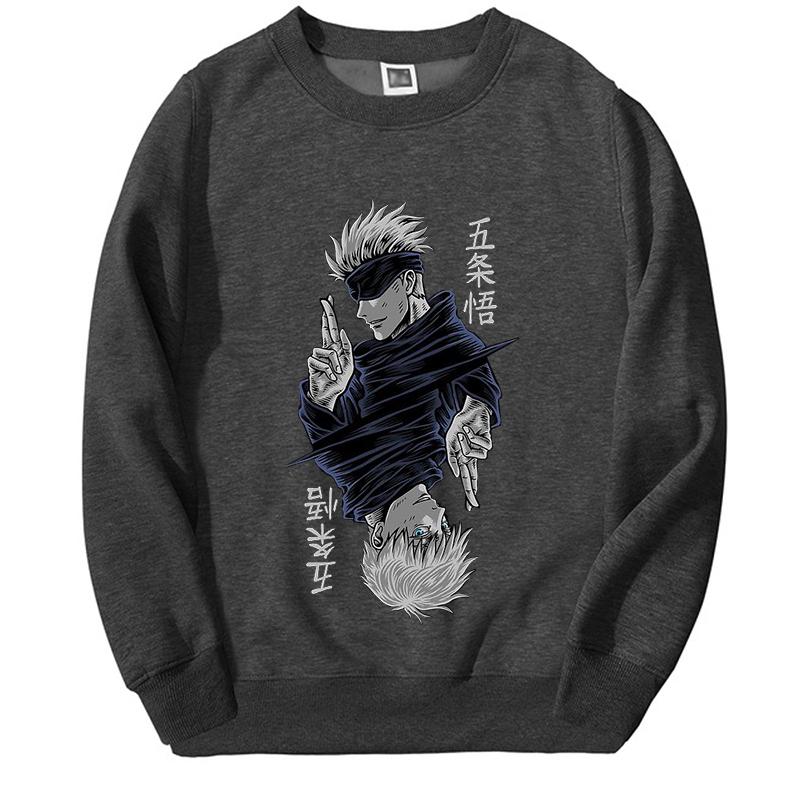 Толстовки Jujutsu Kaisen, аниме Gojo Satoru, аниме, мужские и женские пуловеры с капюшоном и графикой, модные пуловеры больших размеров Sudaderas Hombre