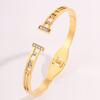 European and American Versatile Light Luxury T-shaped Sliding Opening Bracelet
