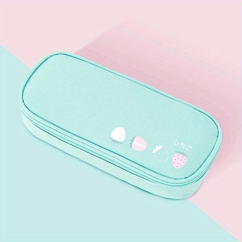 Многофункциональный пенал Фруктовые сумки для ручек для мальчиков девочек Тканевый пенал Оксфорд Сумка для канцелярских принадлежностей Школьные принадлежности
