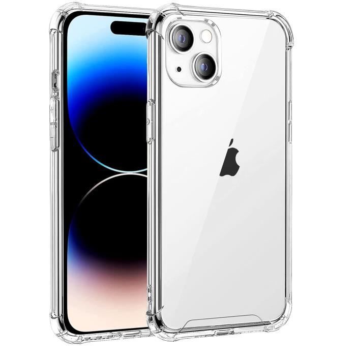 Coque pour iPhone 15 - Antichoc Protection Silicone Souple Transparent Phonillico®