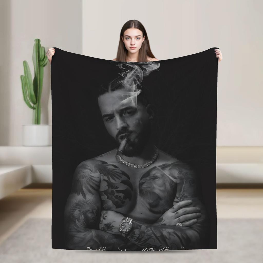 Maluma Rapper  Blanket Quality Soft  Throw Blanket Winter Girls Boys Couch Bed Funny Bedspread