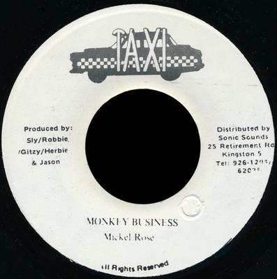 7-дюймовая пластинка МАЙКЛ РОУЗ - Monkey Business none Taxi 1992 Ямайка Регги, Ска и Даб Б/У