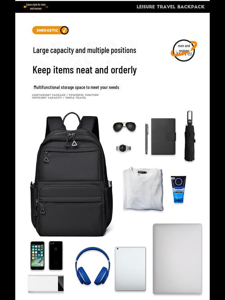 Водонепроницаемый рюкзак большой вместимости Feisha для пар и студентов — идеально подходит для школы и путешествий, прочный и подходит для ноутбука