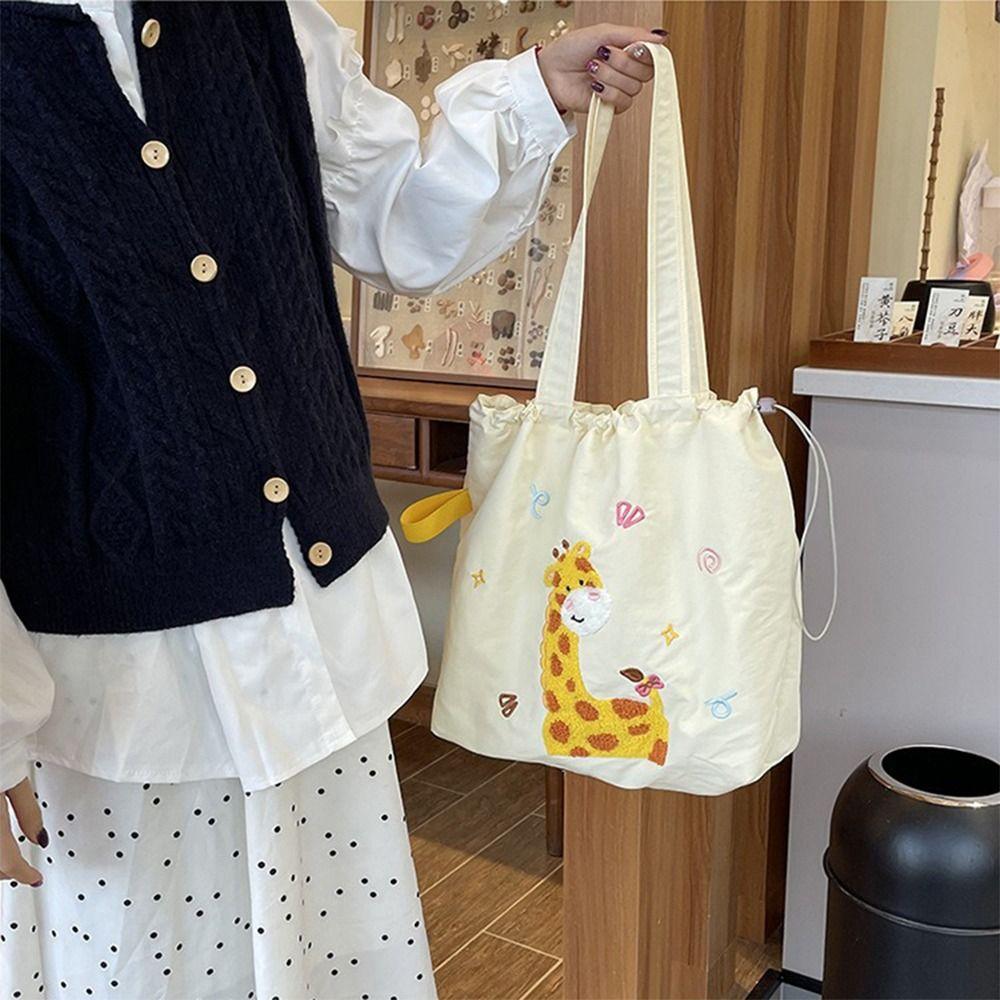 Candy Color Tote Bag Canvas Handbag Fresh Shoulder Bag  Girls