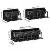 Алюминиевый настенный держатель для электрической зубной щетки без дырокола, крючок для хранения стаканчиков зубной пасты, органайзер для аксессуаров для ванной комнаты