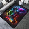 Красочный игровой коврик для пола, нескользящий коврик для гостиной, спальни, современный минималистичный декор для дома, идеально подходит для видеоигр