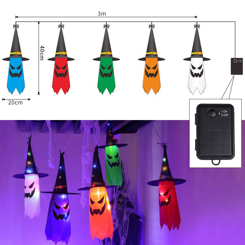New Halloween LED Ghost Hanging Lights for Halloween Decor