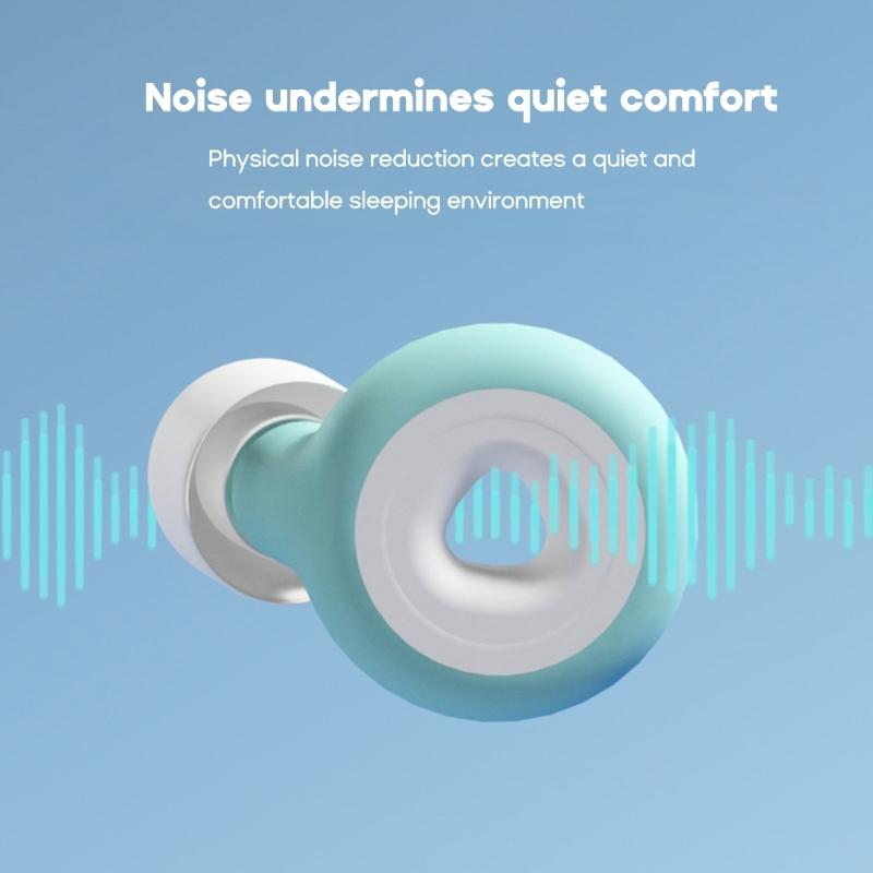 Noise Reduction Silicone Earplugs Anti-noise Hear Protect Ear Plugs Isolate the Noise for Sleep at Ease Working Ear Plug