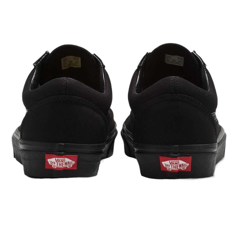 Vans Old Skool Однотонные Мягкие Удобные Низкие Кеды для Скейтбординга Унисекс Черные VN000D3HBKA1