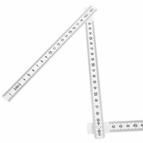 Atyhao 2pcs 2m Folding Carpenter Ruler Lightweight Compact Measuring Stick Woodworking Tool Layout Tool Dimension Measurement